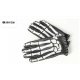 guantes john doe skeletor leather black-white