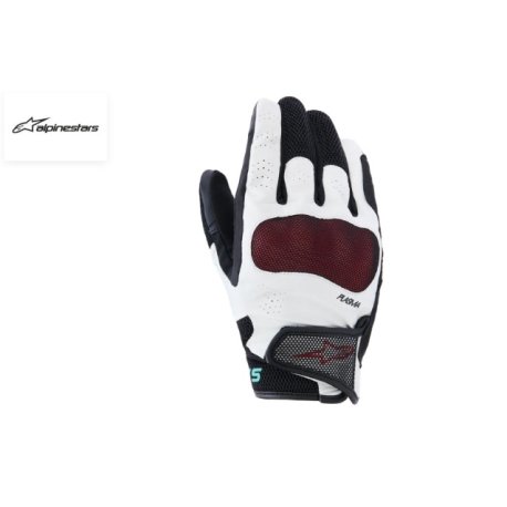 guantes alpinestars mogress air black-white