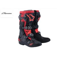Botas alpinestars tech 10 negro-rojo