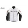 chaqueta cuero icon mesh white