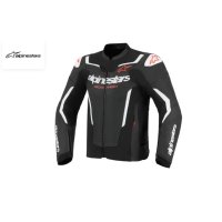 Chaqueta de cuero alpinestars GP Force Airflow v2 negro-blanco