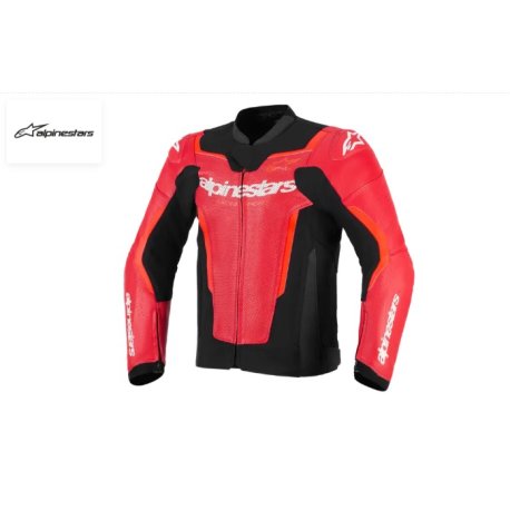 Chaqueta de cuero GP Force Airflow v2 rojo