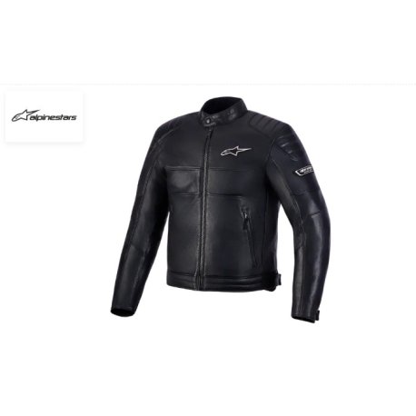 Chaqueta de cuero alpinestars Revern black