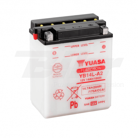 Batería Yuasa YB14L-A2 Combipack (con electrolito)