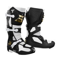 botas shot race 6 black-white-gold
