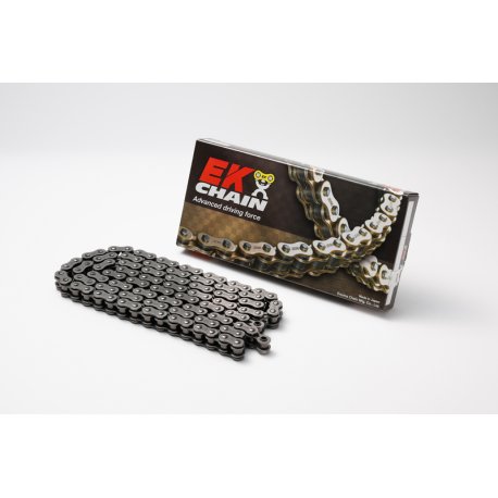 Cadena de transmisión EK CHAIN 520 SRX2 - Retenes QX-Ring - Cierre tipo remache 116 eslabones