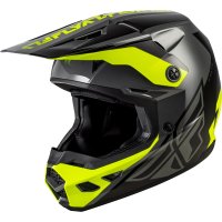 Casco FLY RACING Kinetic Crest gris-amarillo