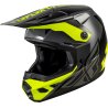 Casco FLY RACING Kinetic Crest gris-amarillo