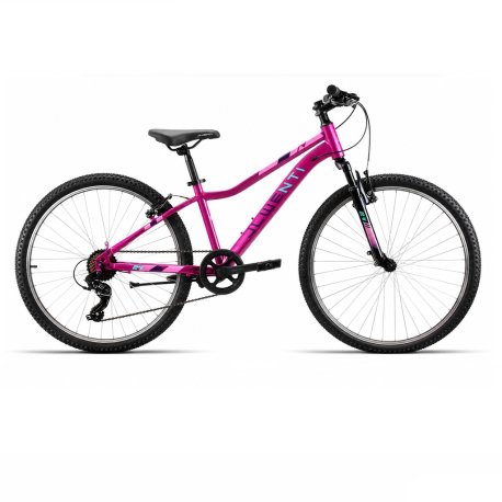Bicicleta "24" suspension rosa 1*7 shimano 2027