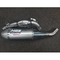 Sistema escape completo HGS 4T Acero gris EXC450/500F 20-23 FE450/501 20-23