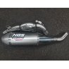 Sistema de escape completo HGS 4T Honda CRF450R 21- Tapa de acero gris