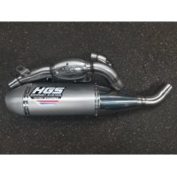 Sistema de escape completo HGS 4T Ducati Desmo450 MX 26 Grey Steel Cap