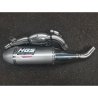 Sistema de escape completo HGS 4T Ducati Desmo450 MX 26 Grey Steel Cap