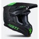casco cross just1 J22 Frontier verde fluorescente negro carbono 22.06