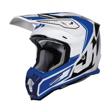 Casco cross just-1 J22-F talent White-blue 22.06