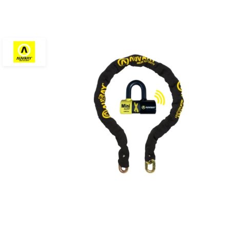 Antirrobo de cadena Auvray Xtrem Mini Alarm SRA con alarma, 140 cm y Ø 13,5 mm – C2AXTR140AUV