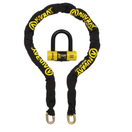 Antirrobo de cadena Auvray Xtrem SRA de 170 cm y Ø 13,5 mm con candado CAXTR170AUV