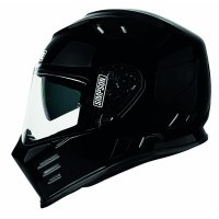 Casco integral Simpson Venom negro brillo ECE 22.06 con visor solar y Pinlock MaxVision