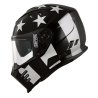 Casco integral Simpson Venom negro-oro-blanco ECE 22.06 con visor solar y Pinlock MaxVision