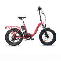 Black friday ebike prowen 20X4.00 PLEGABLE ROJA ALUMINIO 7V F/DISCO MEC. 250W / 13Ah