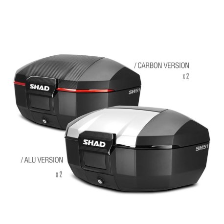 BLACK FRIDAY PACK 4 MALETAS SH51 (2 ALUM + 2 CARBON + 4 RESPALDOS)