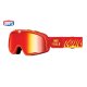 Gafas Moto Cross 100% Barstow Death Spray Red Mirror – Rojo/Amarillo