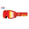 BLACK FRIDAY Gafas Moto Cross 100% Barstow Death Spray Red Mirror – Rojo/Amarillo