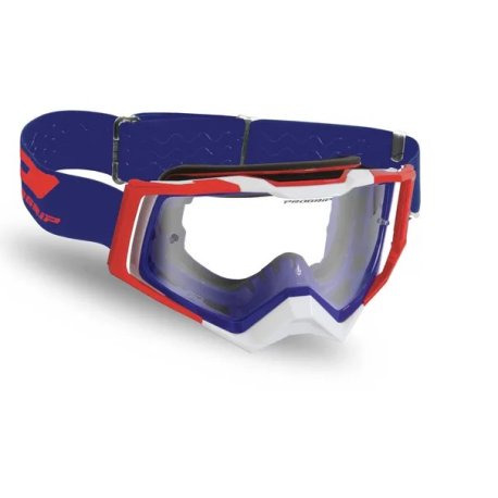 Gafas Cross PROGRIP 3309 Rapid Rojo/Blanco/Azul Lente Transparente PZ3309TR-147