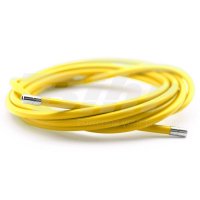 Funda cable acero laminado ø5 amarillo 2m