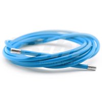 Funda cable acero laminado ø5 azul 2m