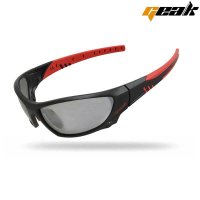 Gafas ciclista "geak" negro mate con funda