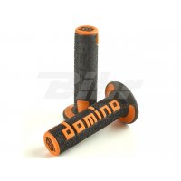 Puños domino off road a360 negro/naranja