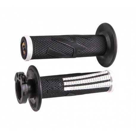 Puños ODI Emig Pro V2 Lock-On Negro/Blanco