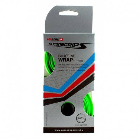 SILICONEGRIPS WRAP ROAD, CINTA PARA MANILLAR DE CARRETERA, 100% SILICONA - VERDE