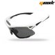 GAFAS CICLISTA "GEAK" BLANCO/NEGRO TR90 CON FUNDA