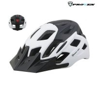 Casco prowen city negro/blanco mate c/luz in-mould