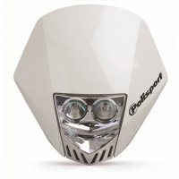 Careta Polisport HMX LED Blanco