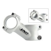 POTENCIA ALUMINIO BLANCO "UNO" 28,6 MM MANILLAR 31,8 MM, 35 GRADOS