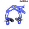 FRENOS HERRADURA BMX 2PCS "ALLONGA" ALUMINIO AZUL
