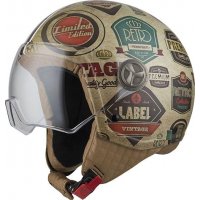 Casco Nzi jet Zeta 2 Retrolabels matt