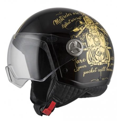 Casco nzi jet zeta 2 tank gold