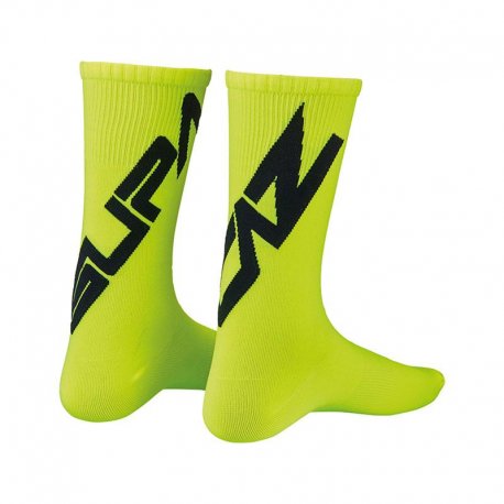 Par calcetines supacaz supasox twisted amarillo neon